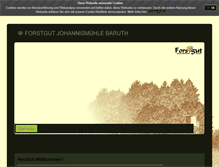 Tablet Screenshot of forstgut-johannismuehle.de